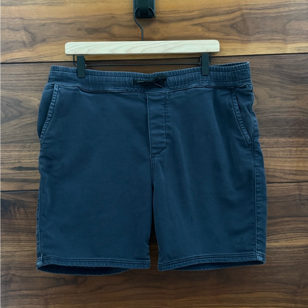 Men's Zara Elastic Easy Shorts-Navy- XL